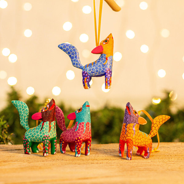 The Holiday Aisle® Wood Animals Hanging Figurine Ornament Wayfair